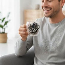 Çift Cidarlı Cam Kupa Seti Isı Yalıtımlı Kulplu Borosilikat Kupa Soğuk & İçecek Termal Kupa Espresso Çay Bardağı Seti-siyah,beyaz,-bjk Taraftar