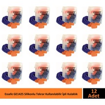 Essafe Ge1425 Kulak Tıkacı Kordon İpli Tekrar Kullanım Koruma Kutulu Paket 12 Adet