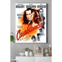 Pster15521 Casablanca-kazablanka Film Afişi Kanvas Tablo 2 50 X 70