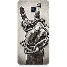 Samsung Galaxy A7 2016 Uyumlu Barış Eli Desenli Silikon Kılıf