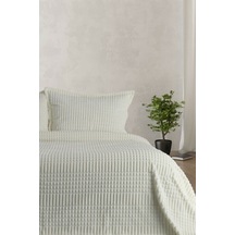 Merinos Modern Line 3 Parça Yatak Örtüsü Battaniye Seti Kemik