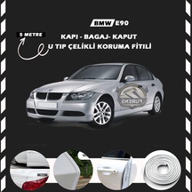 Bmw E90 Oto Araç Kapı Koruma Fitili 5 Metre Parlak Beyaz Renk