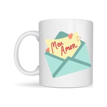 Bezos Meu Amor Tasarımlı Porselen Kupa Model 11 - Romantik Kalp Desenli Sevgili Kupası - Özel Tasarım Kahve & Çay Kupası Ventra Diğer