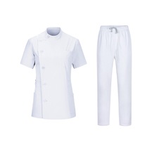 Suntek Hemşire Üniformaları Evcil Hayvan Bakımı Beyaz-s