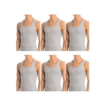 Belifanti Collection Erkek Pamuklu 6 Adet Gri Atlet 6'lı Set Gri