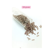 Uzun Boru Kesme Boncuk Çap 2mm Uzunluk 10 Mm - 20 Gram - Koyu Bej - Bnc225