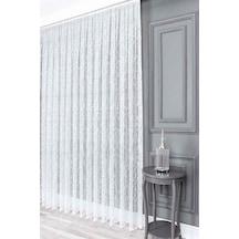 Evdepo Home Kırık Beyaz Ekstraforlu Pilesiz Tül Perde 220 X 250 Cm Çok Renkli
