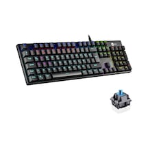 Lenovo Lecoo Kg1101 Q Trk Usb+makro Tuşlu Mekanik+blue Switch Rgb Aydınlatmalı Gaming Klavye