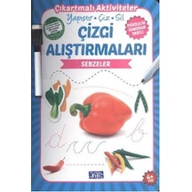 Çizgi Alıştırmaları - Sebzeler - Ülkü Unsu - Parıltı Yayınları