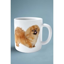 Pekingeses Köpek Isimli Kişiye Özel Baskılı Kupa Bardak Yan Resim Çok Renkli