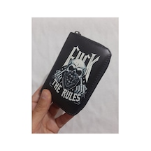 Owlbag Company Owl Bag F...k The Rules Desenli Tasarım Suni Deri Cüzdan Çok Renkli