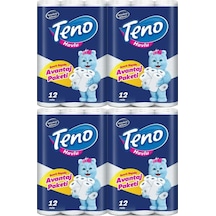 Teno Ultra Kağıt Havlu Çift Katlı 12 Li Paket (4 Lü Set) (Avantaj Pk Serisi)