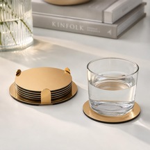 Glattis 503.430.05 Tutuculu Altlık, Pirinç, 7,6 Cm, 6 Adet Altın Ve Çok Renkli