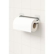 Yapışkanlı Kağıt Havluluk Kağıt Havlu Askısı Tutacağı Metal Banyo Mutfak Havluluğu Modern Siyah