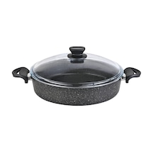 Lavonni Granit Basık Tencere Siyah 28 Cm