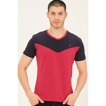 T8591 Dewberry Mens T-shırt-bordo Bordo