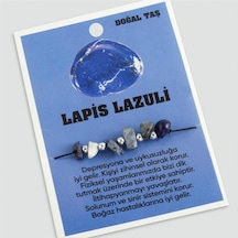 Lapis - 393 - Doğaltaşlı İp - Nazblsmm - Bileklik Lacivert