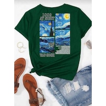 Kozia Outdoors Malkoçbey Vangoh Baskılı T-shirt Yeşil