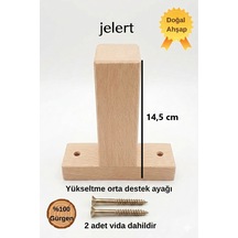 Masif Gürgen Ahşap 14,5 Cm Mobilya Yükseltme Destek Ayağı, T-ham-tekli, Robot Süpürge Uyumlu, 1. Sınıf Gürgen Ağacı, Kanepe Berjer Koltuk Tv Ünitesi Yükseltici Destek Ayak Ham Ahşap