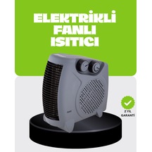 Güvenli Elektrikli Fanlı Isıtıcı Termostatlı Hızlı Isıtma Çok Renkli