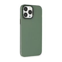 Apple iPhone Uyumlu - 14 Pro Kılıf Modos Metal Kapak - Koyu Yeşil