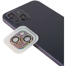 Noktaks - İphone Uyumlu İphone 13 Mini - Kamera Lens Koruyucu Cl-08 - Colorful