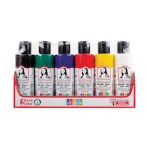 Südor Monalisa Akrilik Boya 6x70 Ml Şışe Ana Renkler / Sd1006 Çok Renkli