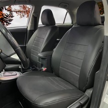 Toyota Corolla Uyumlu Araca Özel Oto Koltuk Kılıfı 158507 Siyah Deri/siyah Taytüyü