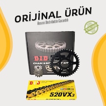 Dıd Bajaj Pulsar Rs 200 Zincir Dişli Seti 2015-2023 X-ringli Zincir Gold Renk