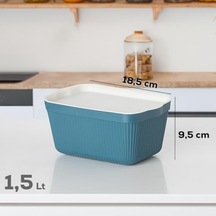 1037 Erzak Çok Amaçlı Bakliyat Saklama Kabı Dolap İçi Organizer 6'lı 1,5 L Still Box