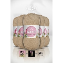 Cotton Lüks - 97582 Deve Tüyü - 5'li Paket - 100gr/330m - Pamuklu Hırka Yelek Amigurumi İpi