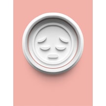 Emoji Surat İfadesi Kurabiye Kalıbı Ve Şeker Hamuru Kalıbı 0017-7