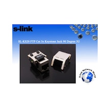 S-link Sl-ks20 Ftp Cat5e Kestone Jack3u 90 Dek Kdo
