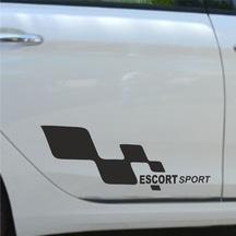 Ford Escort Yan Sport Oto Sticker Sağ Sol 2 Adet (442299879)