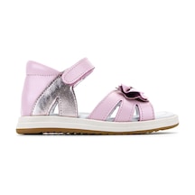 Tamer Tanca Çocuk Hakiki Deri Pembe Düz Sandalet 406 4771 Sndlt 21-25 Y26 Pembe