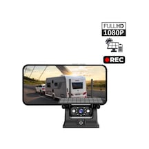 Solar Şarjlı Wireless Karavan Geri Görüş Kamerası 1080p - Premium