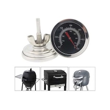 Ganzhoushop Termometre Sıcaklık Paslanmaz Ölçüm Izgara Fırın Çelik Barbekü Barbekü Aleti Fi