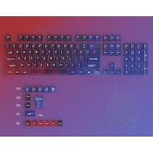 Nebula Bulutu Keycaps Renkli Sisli Mekanik Rgb Klavye Tuş Takımı