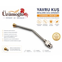 Yavru Kuş Besleme Ucu Aparatı 13 Numara Orta Boy Şırınga Uyumlu Paslanmaz Çelik