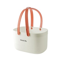 Sones Silikon Taşınabilir Yıkama Sepeti Banyo Depolama Drenaj Duş Raf Sepeti Beyaz Diğer