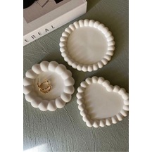 Bernami Mumluk Şamdanpinterest Üçlü Dekoratif Tabak Seti Takı, Hediyelik Diğer