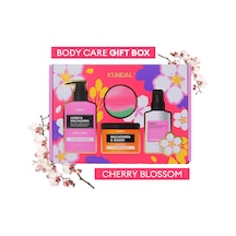 Yoğun Nemlendirme Etkili Dörtlü Vücut Bakım Seti Kundal Bath & Body Gift Edition Cherry Blossom
