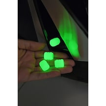 Thentech Işık Toplar Gece Parlar Araç İçin Sibop Kapağı Fosforlu Gün Işığı İle
