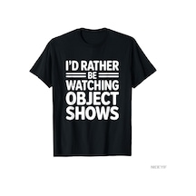 Flood Of Style Object Shows Komik Object Shows Çocuk Erkek Tişörtü Erkekler Kadınlar İçin %100 Pamuklu Tiş Siyah