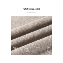 Yeni Erkek Düz İnce Yün Kazak Siyah Siyah