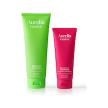 Aurelia Genève Clear & Glow Skin Duo - Arındırıcı Vegan Yüz Temizleme Jeli & Işıltı Kazandıran Vegan Peeling Seti