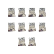 Omeyva Desenli Metalize Hediye Paketi Yapışkanlı Torba Poşet - 15x25 Cm. - 100 Adetlik 10 Paket
