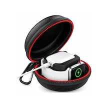 Apple Watch Şarj İstasyonu Organizeri Airpods 1 2 3 Uyumlu Seyahat Taşıma Çantası Sert Eva Koruma Kutusu Manyetik Şarj Kablosu Uyumlu Siyah Çok Renkli