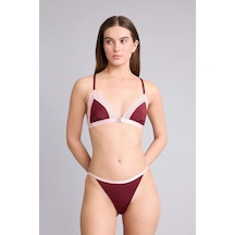 Defacto Dantel Detaylı Saten Brazilian Külot G1140ax26spbr205 Bordo-br205