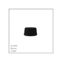 Plastik İç Tapa, Yuvarlak, 38 Mm Siyah
